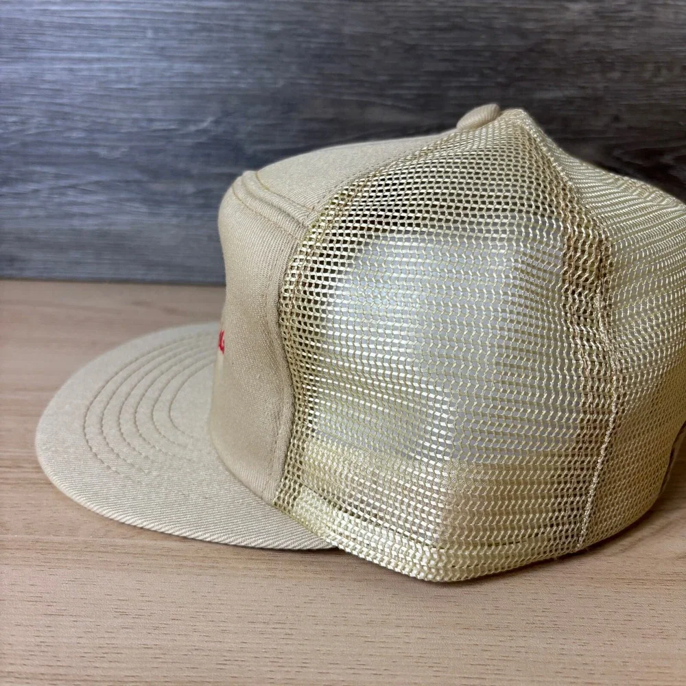 Vintage Lasso Hat Cap Snap Back Brown Morgans‎ AG Service Trucker Swingster 80s